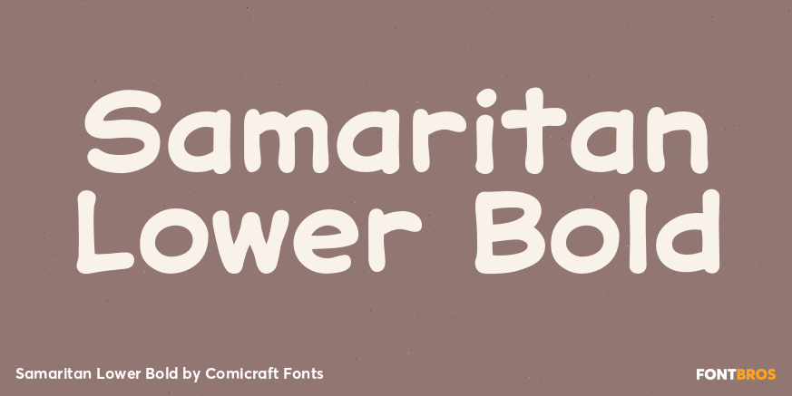 Samaritan Lower Bold Font Poster #1