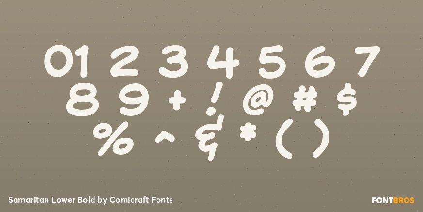 Samaritan Lower Bold Font Poster #4