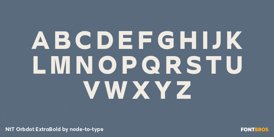 NtT Orbdot ExtraBold Font Poster #2