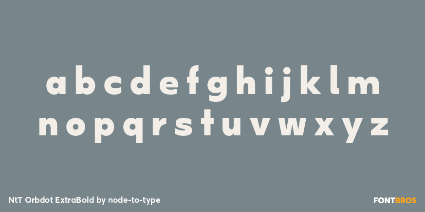 NtT Orbdot ExtraBold Font Poster #3