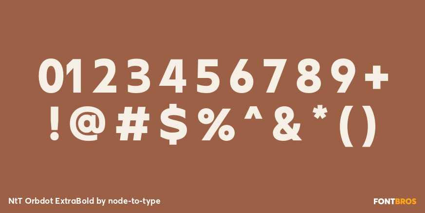 NtT Orbdot ExtraBold Font Poster #4