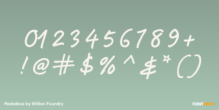 Peekaboo Font Poster #1