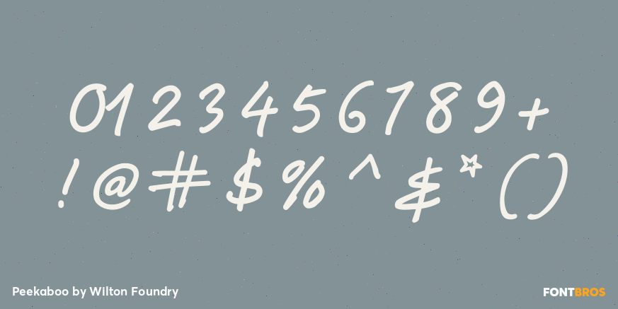 Peekaboo Font Poster #4