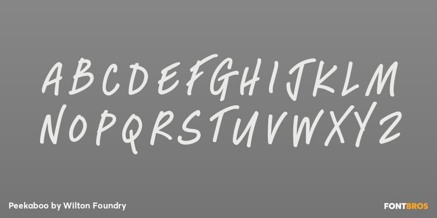 Peekaboo Font Poster #1