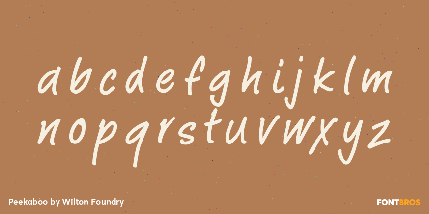 Peekaboo Font Poster #1