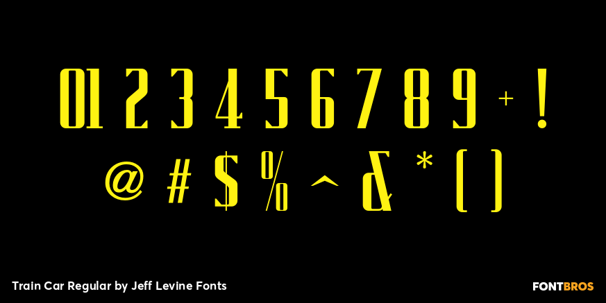 Train Car Regular Font Poster #4