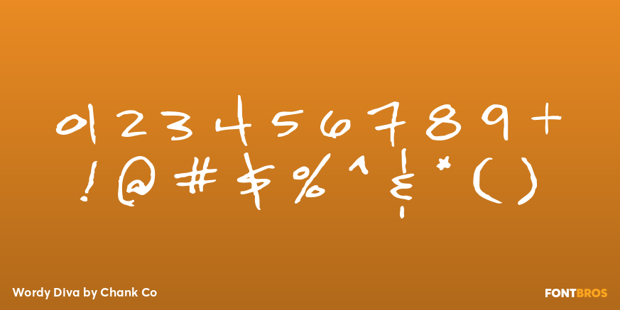 Wordy Diva Font Poster #1