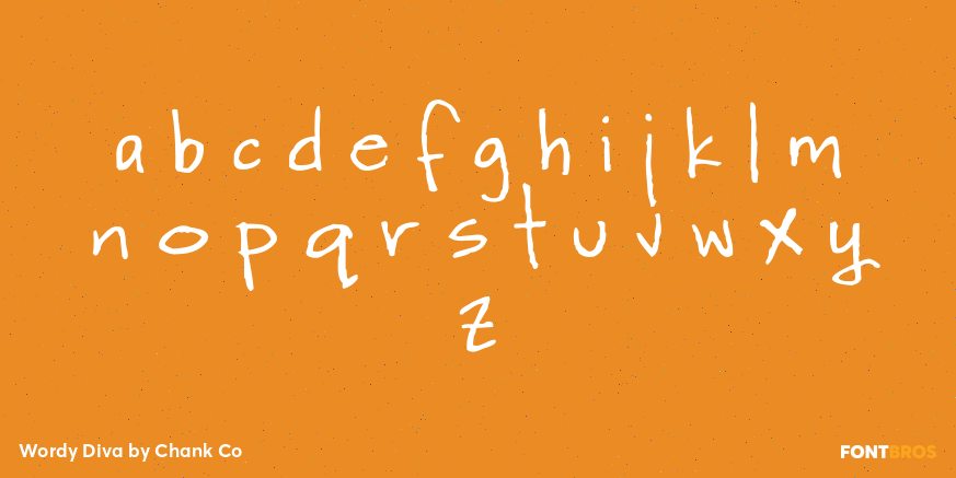 Wordy Diva Font Poster #3