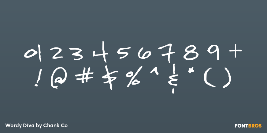 Wordy Diva Font Poster #4