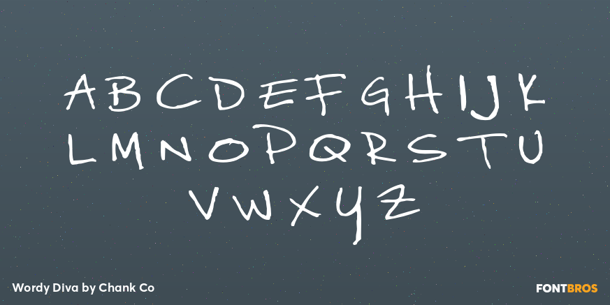 Wordy Diva Font Poster #1