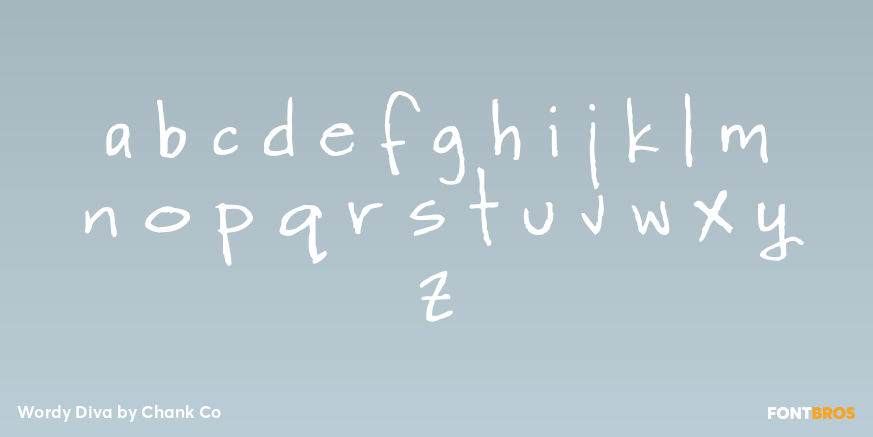 Wordy Diva Font Poster #1