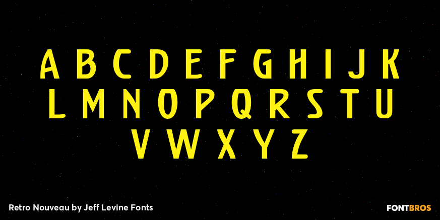 Retro Nouveau Font Poster #3