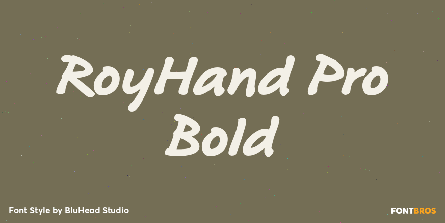 RoyHand Pro Bold Poster