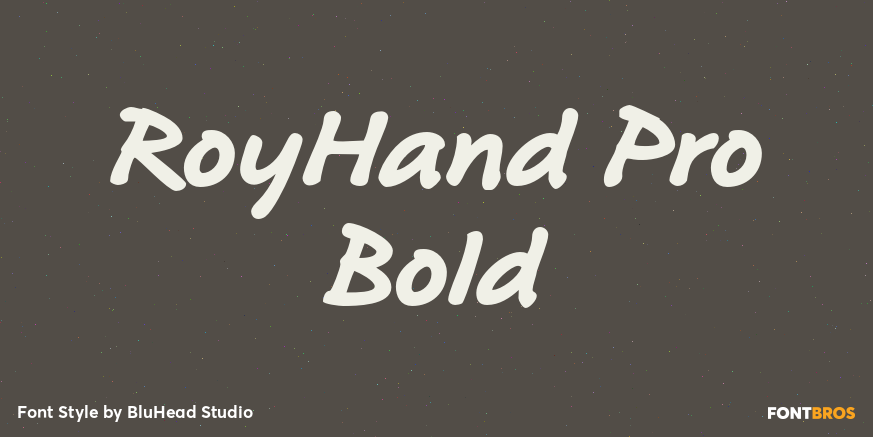 RoyHand Pro Bold Poster