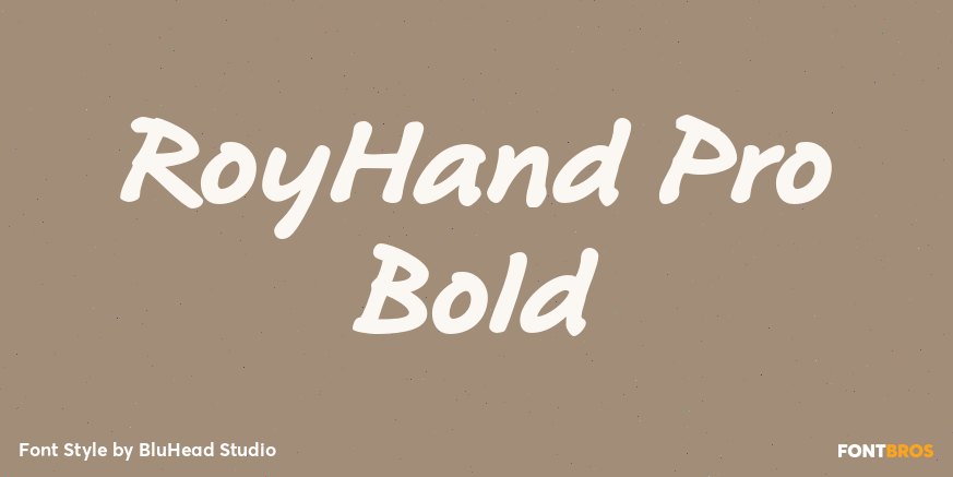 RoyHand Pro Bold Poster