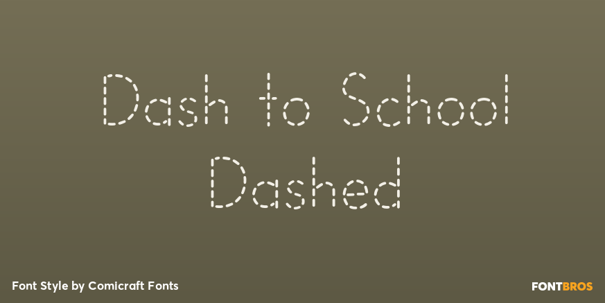 Dash to School Dashed Poster