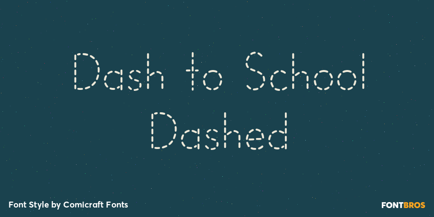 Dash to School Dashed Poster