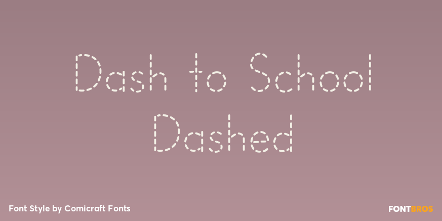 Dash to School Dashed Poster