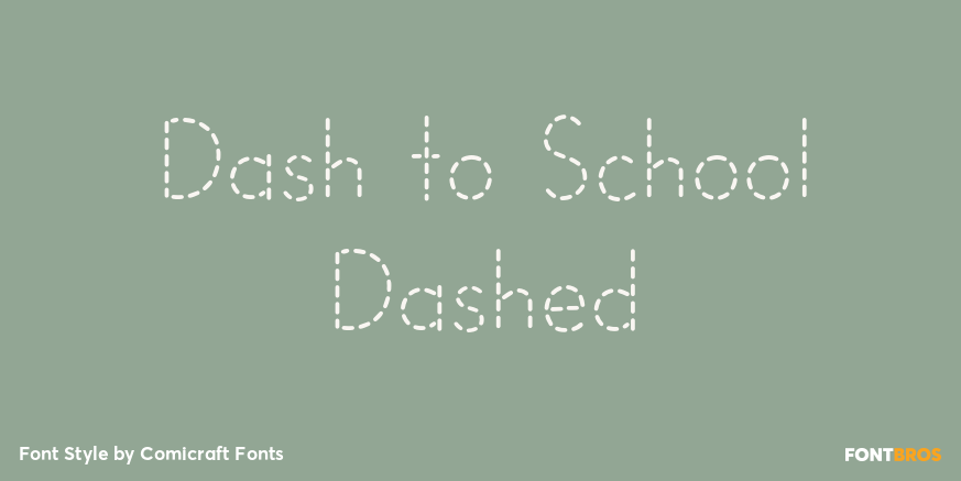 Dash to School Dashed Poster
