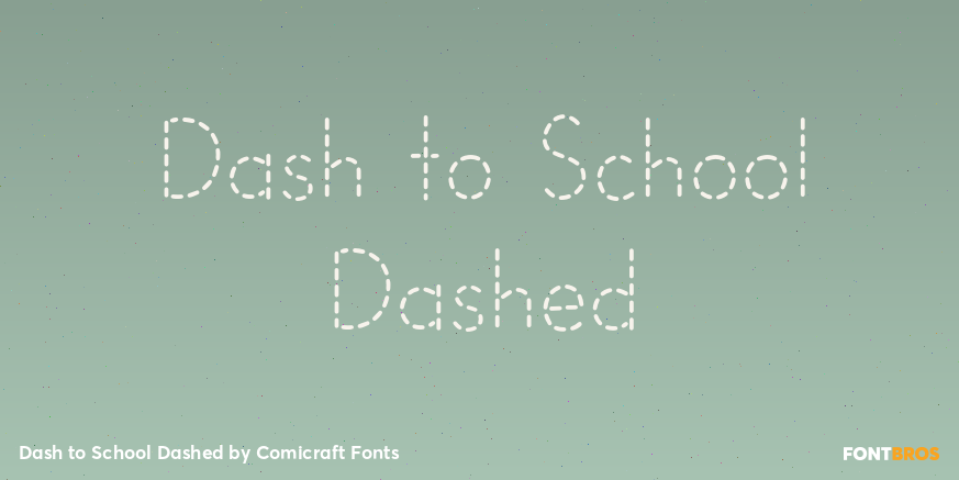 Dash to School Dashed Poster