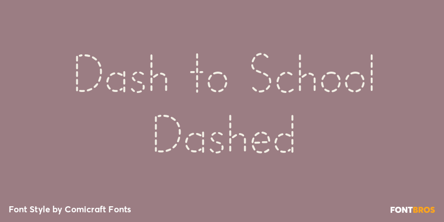 Dash to School Dashed Poster