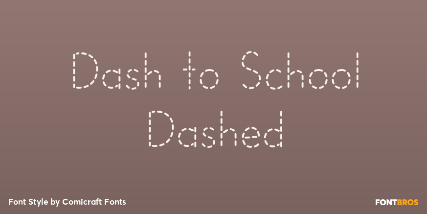 Dash to School Dashed Poster
