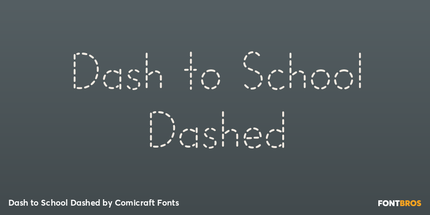 Dash to School Dashed Poster