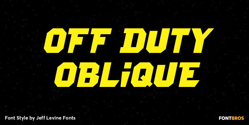 Off Duty Oblique Poster