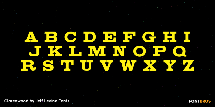 Clarenwood Font Poster #2