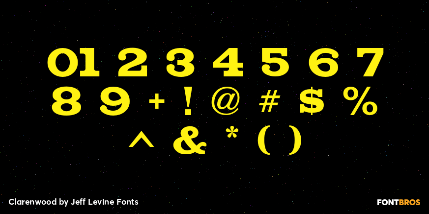 Clarenwood Font Poster #4