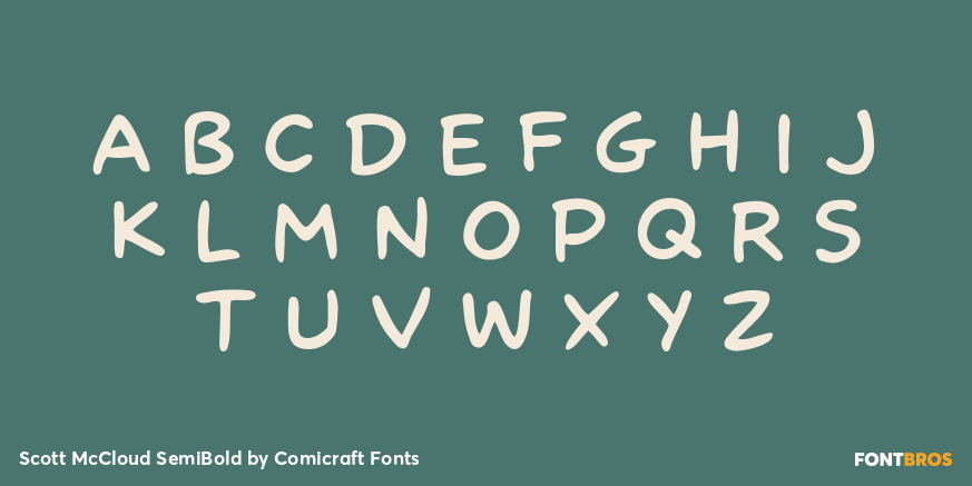 Scott McCloud SemiBold Font Poster #3