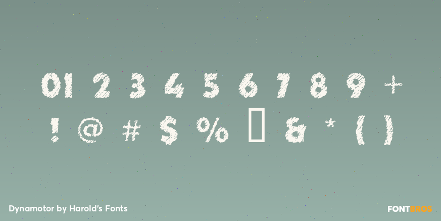 Dynamotor Font Poster #1