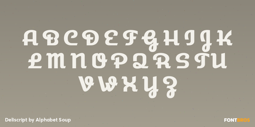 Deliscript Font Poster #2