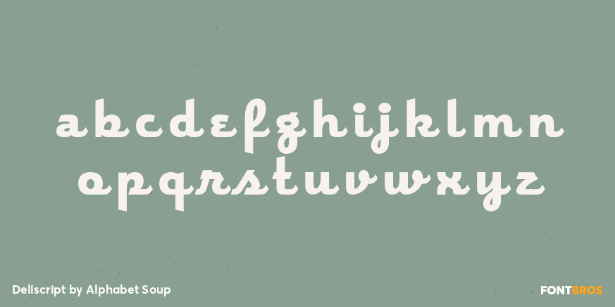 Deliscript Font Poster #3