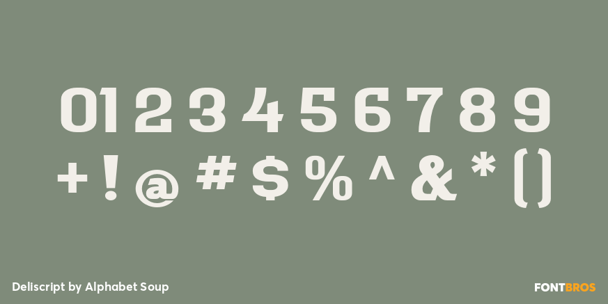 Deliscript Font Poster #4