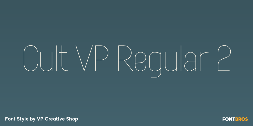 Cult VP Regular 2 Font Poster #1