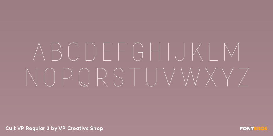 Cult VP Regular 2 Font Poster #2