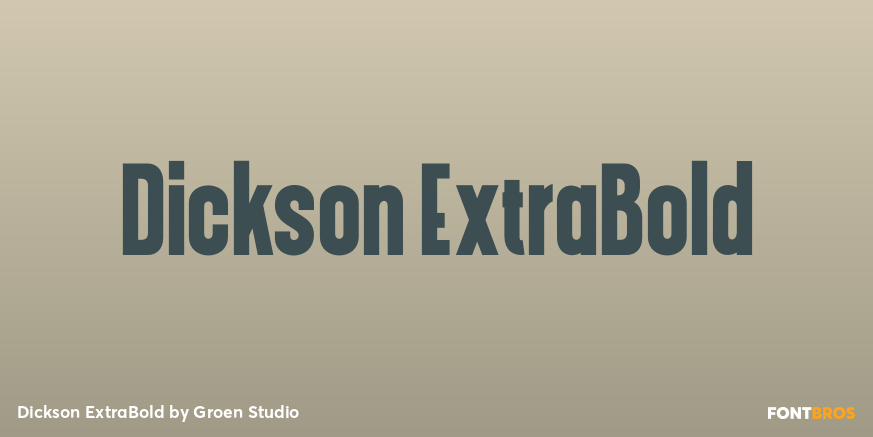 Dickson ExtraBold Font Poster #1