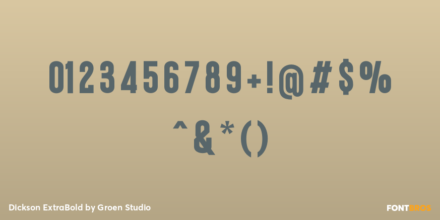 Dickson ExtraBold Font Poster #4