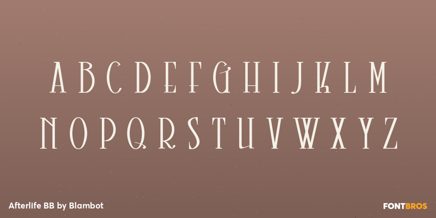 Afterlife BB Font Poster #2
