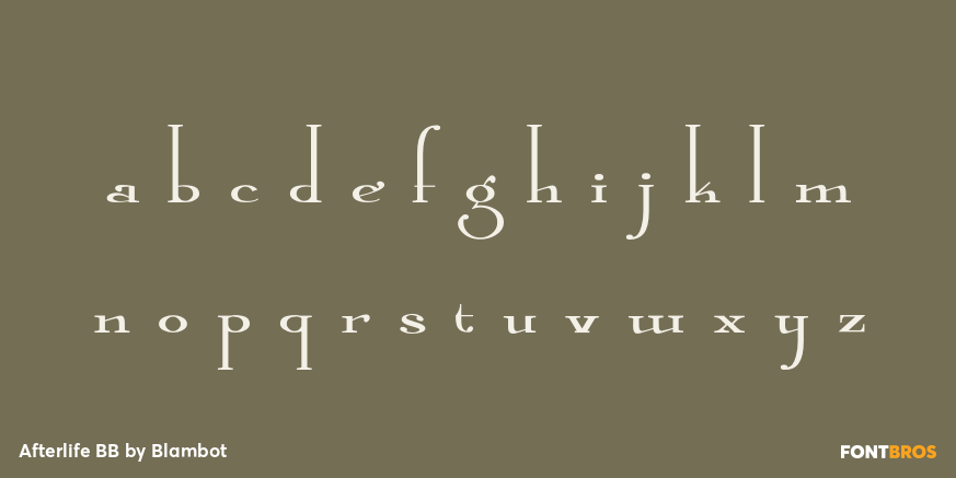 Afterlife BB Font Poster #1
