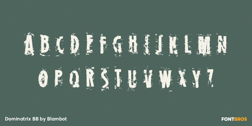 Dominatrix BB Font Poster #1