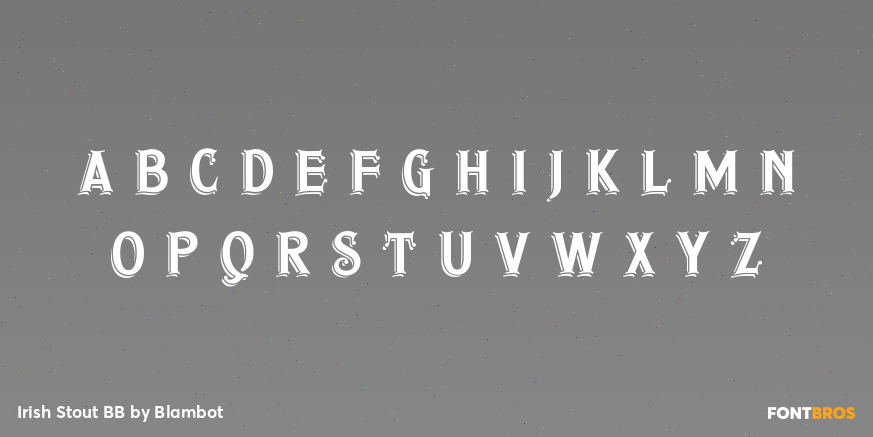 Irish Stout BB Font Poster #2
