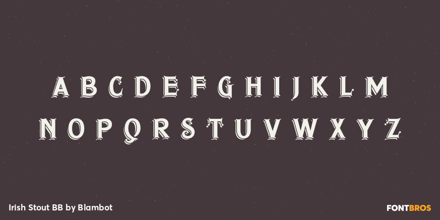 Irish Stout BB Font Poster #3
