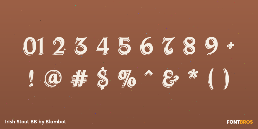 Irish Stout BB Font Poster #4