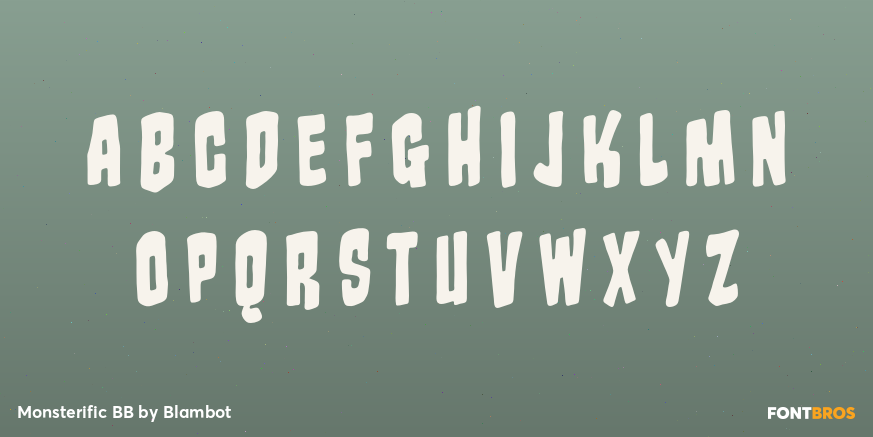 Monsterific BB Font Poster #1