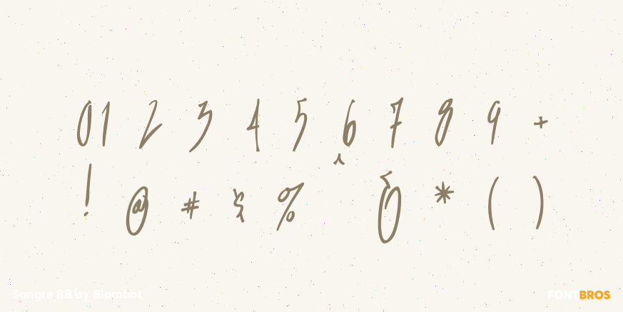 Sangre BB Font Poster #1