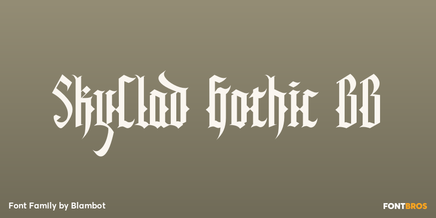 SkyClad Gothic BB Poster