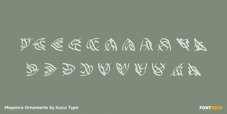 Mayence Ornaments Font Poster #1