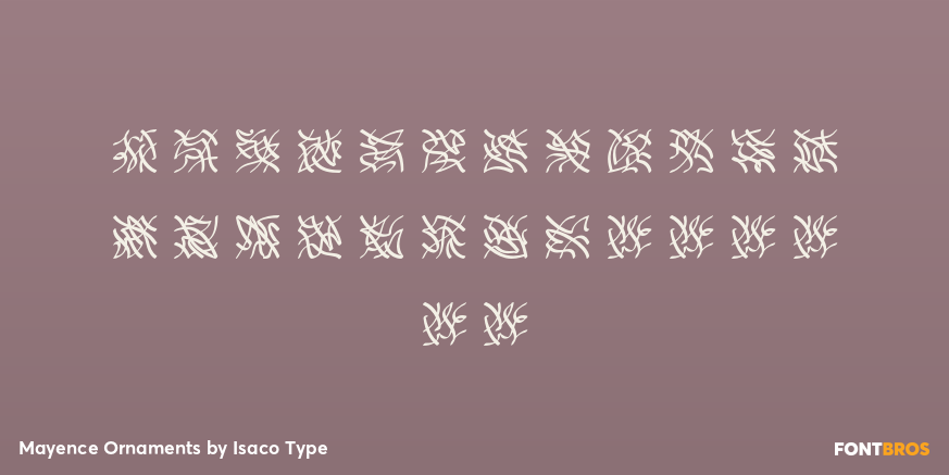 Mayence Ornaments Font Poster #1